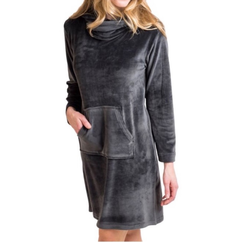 Plush Cozy Pullover Nightdress - Gray